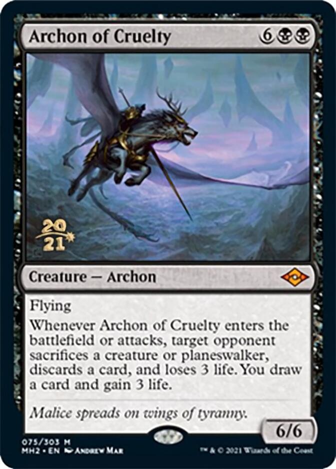 Archon of Cruelty [Modern Horizons 2 Prerelease Promos] | Gate City Games LLC