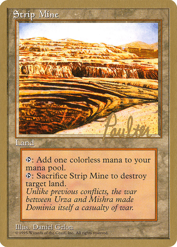 Strip Mine (Preston Poulter) [Pro Tour Collector Set] | Gate City Games LLC