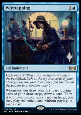 Wiretapping (Promo Pack) [Streets of New Capenna Promos] | Gate City Games LLC
