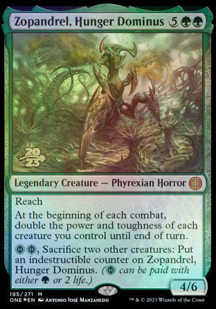 Zopandrel, Hunger Dominus [Phyrexia: All Will Be One Prerelease Promos] | Gate City Games LLC