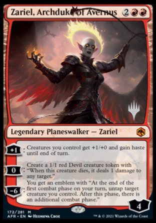 Zariel, Archduke of Avernus (Promo Pack) [Dungeons & Dragons: Adventures in the Forgotten Realms Promos] | Gate City Games LLC