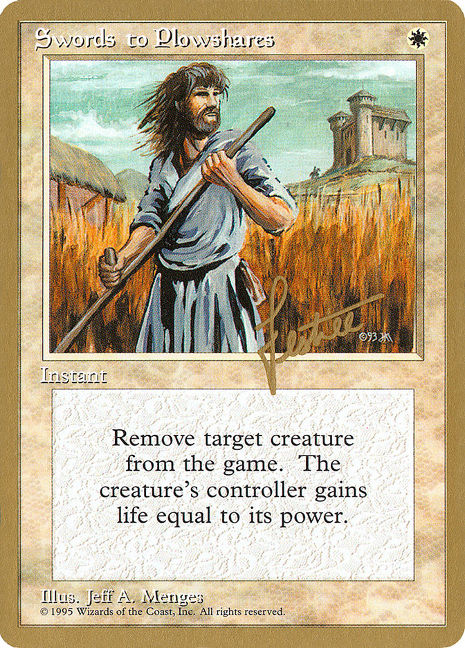 Swords to Plowshares (Bertrand Lestree) [Pro Tour Collector Set] | Gate City Games LLC