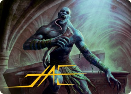 Ghoul Art Card (Gold-Stamped Signature) [Dungeons & Dragons: Adventures in the Forgotten Realms Art Series] | Gate City Games LLC