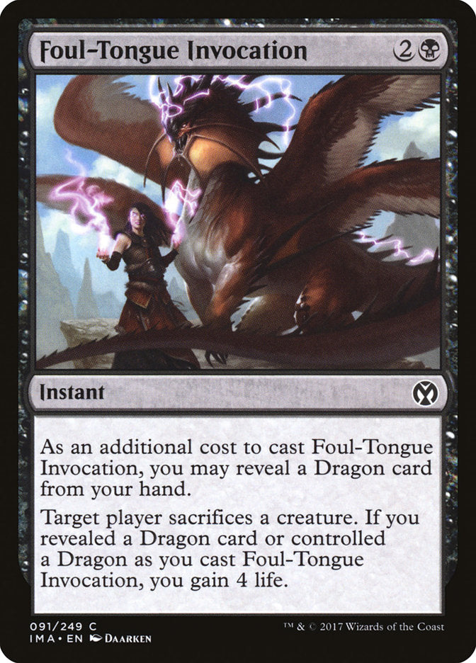 Foul-Tongue Invocation [Iconic Masters] | Gate City Games LLC