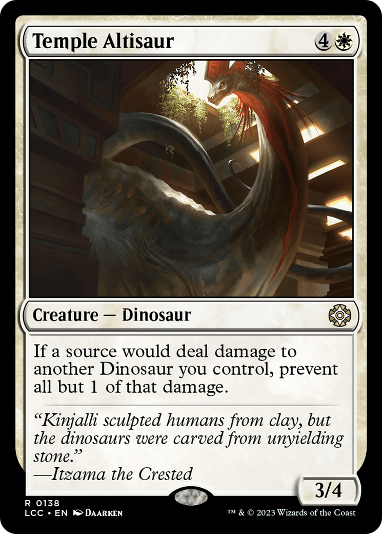 Temple Altisaur [The Lost Caverns of Ixalan Commander] | Gate City Games LLC