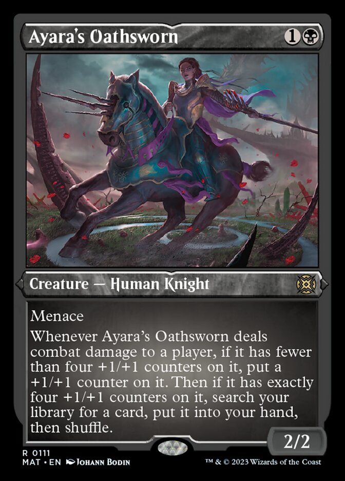 Ayara's Oathsworn (Foil Etched) [March of the Machine: The Aftermath] | Gate City Games LLC