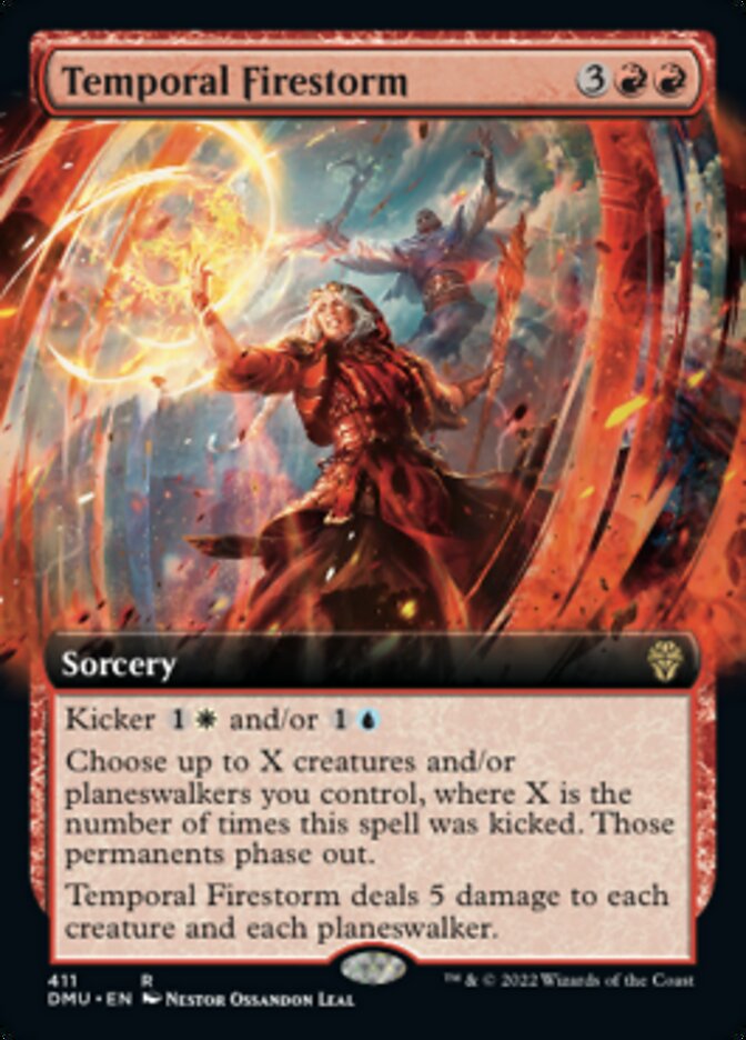 Temporal Firestorm (Extended Art) [Dominaria United] | Gate City Games LLC