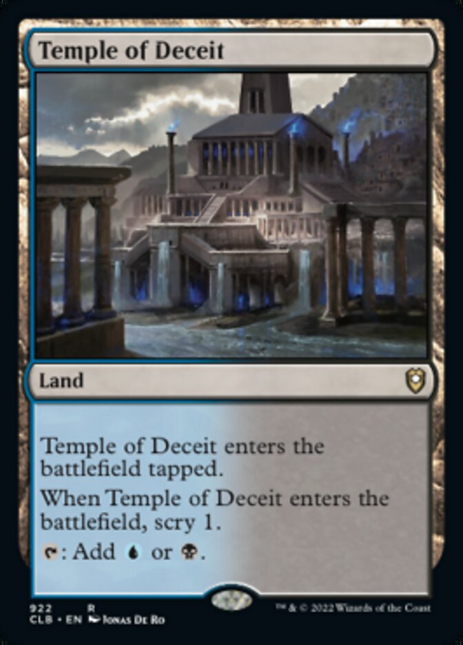 Temple of Deceit [Commander Legends: Battle for Baldur's Gate] | Gate City Games LLC