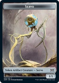 Servo // Soldier Double-sided Token [Double Masters Tokens] | Gate City Games LLC