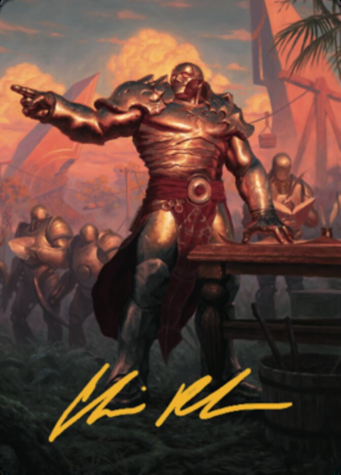 Karn, Living Legacy Art Card 1 (Gold-Stamped Signature) [Dominaria United Art Series] | Gate City Games LLC