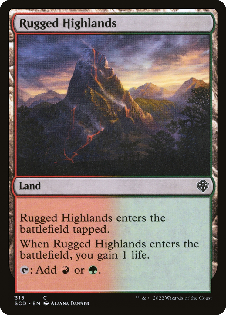 Rugged Highlands [Starter Commander Decks] | Gate City Games LLC