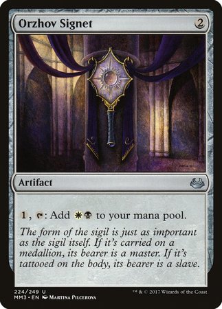 Orzhov Signet [Modern Masters 2017] | Gate City Games LLC
