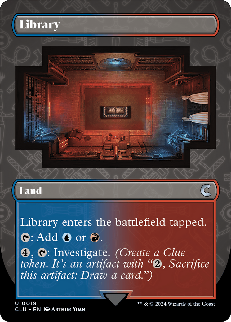 Library (Borderless) [Ravnica: Clue Edition] | Gate City Games LLC