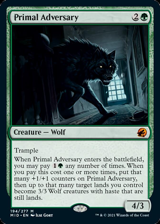 Primal Adversary [Innistrad: Midnight Hunt] | Gate City Games LLC