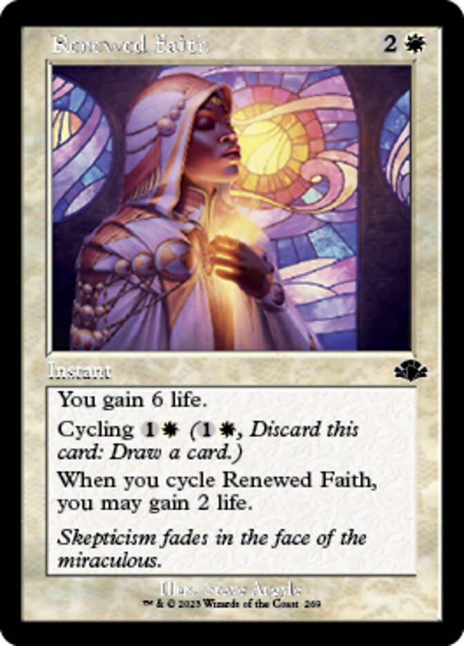 Renewed Faith (Retro) [Dominaria Remastered] | Gate City Games LLC