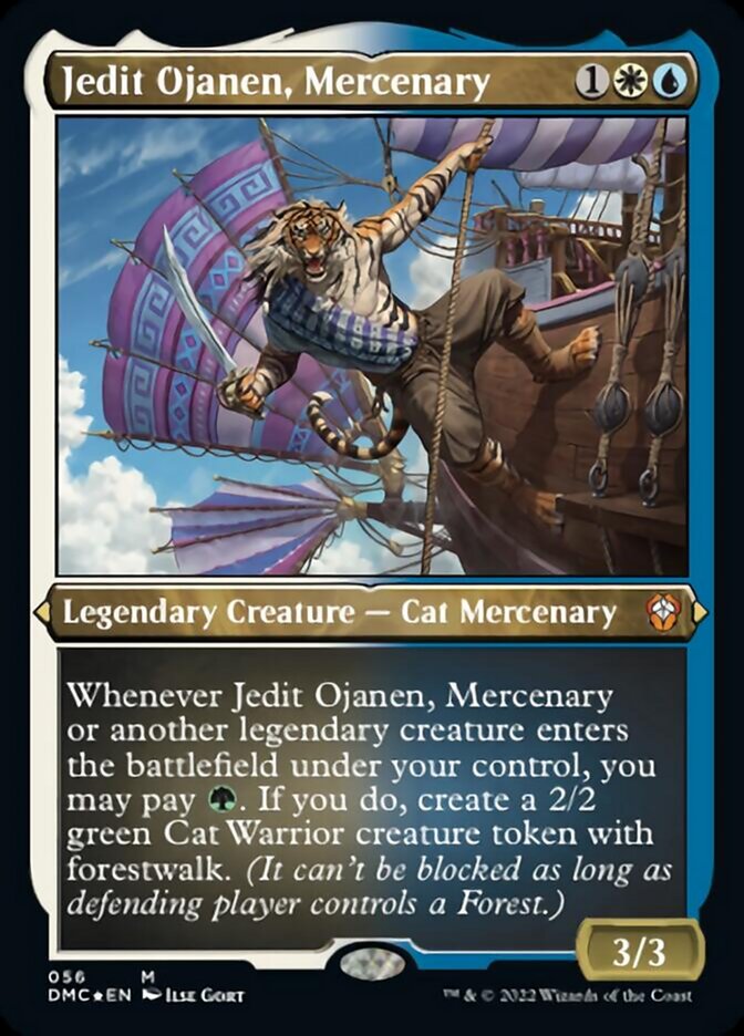 Jedit Ojanen, Mercenary (Foil Etched) [Dominaria United Commander] | Gate City Games LLC