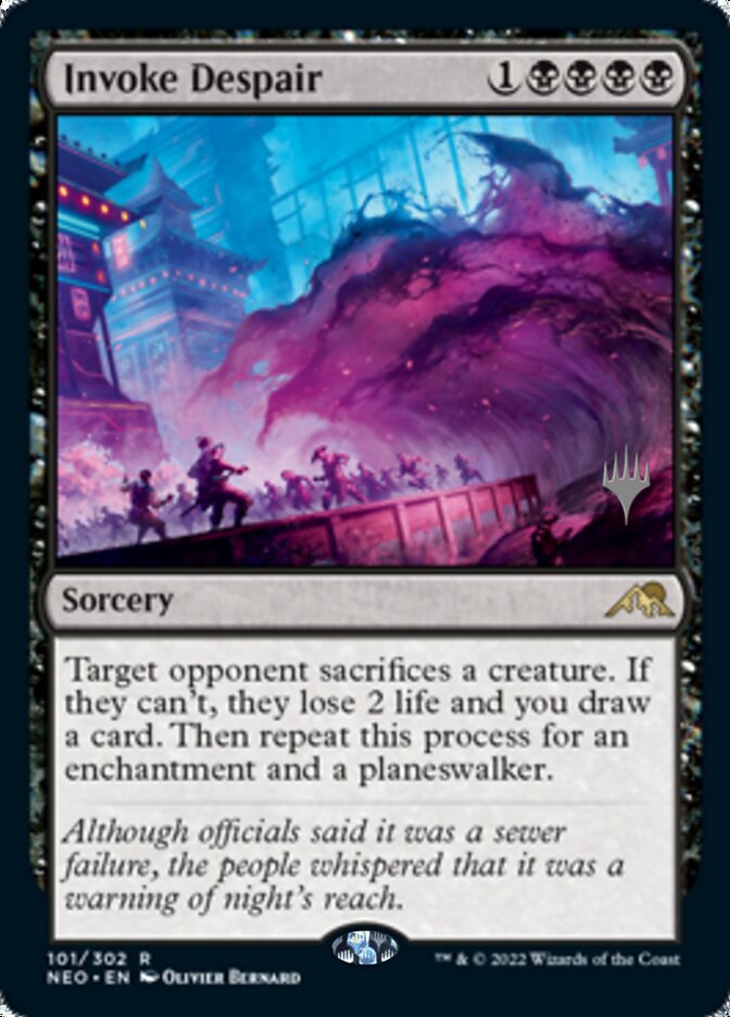 Invoke Despair (Promo Pack) [Kamigawa: Neon Dynasty Promos] | Gate City Games LLC