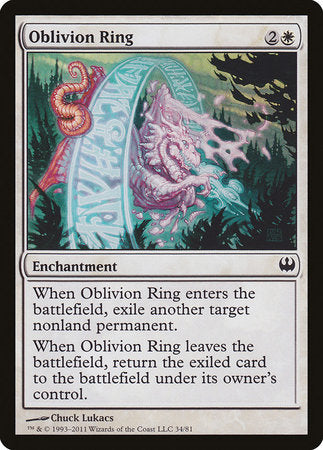 Oblivion Ring [Duel Decks: Knights vs. Dragons] | Gate City Games LLC