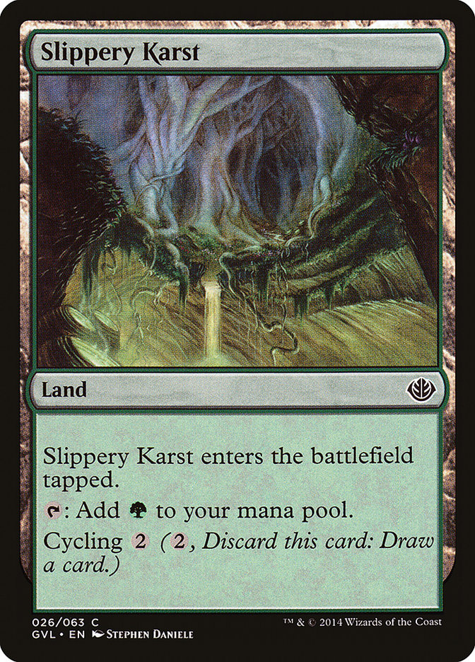 Slippery Karst (Garruk vs. Liliana) [Duel Decks Anthology] | Gate City Games LLC