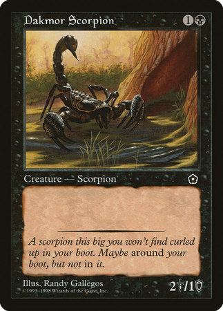 Dakmor Scorpion [Portal Second Age] | Gate City Games LLC