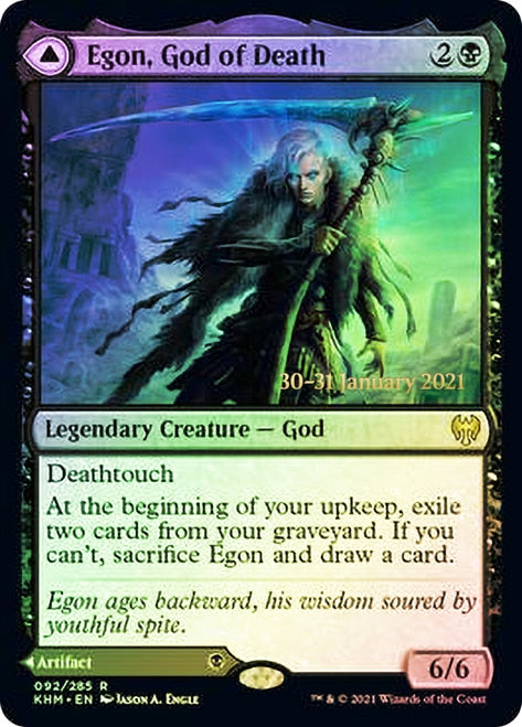 Egon, God of Death // Throne of Death  [Kaldheim Prerelease Promos] | Gate City Games LLC