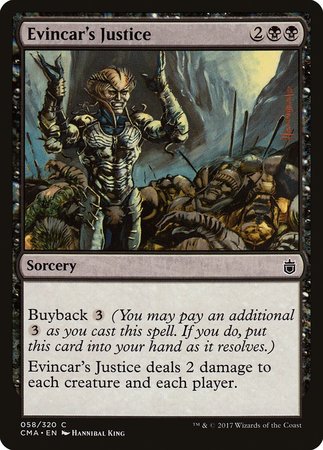 Evincar's Justice [Commander Anthology] | Gate City Games LLC