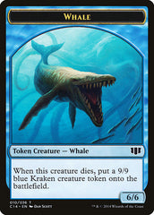 Whale // Zombie (011/036) Double-sided Token [Commander 2014 Tokens] | Gate City Games LLC