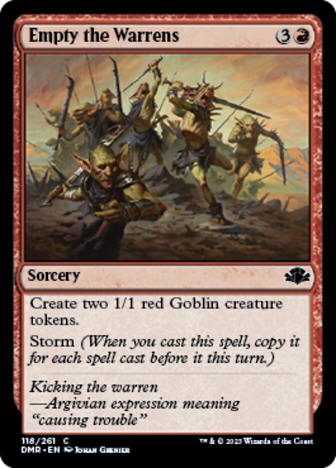 Empty the Warrens [Dominaria Remastered] | Gate City Games LLC