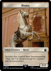 Horse // Cyberman Double-Sided Token [Doctor Who Tokens] | Gate City Games LLC