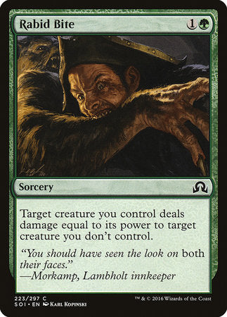 Rabid Bite [Shadows over Innistrad] | Gate City Games LLC