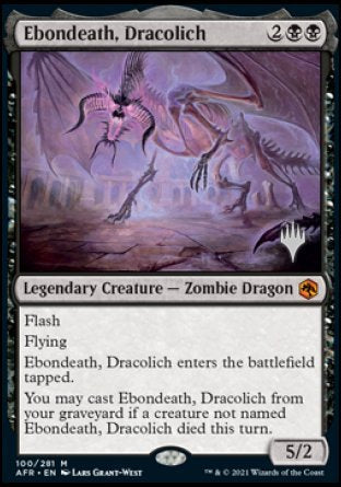 Ebondeath, Dracolich (Promo Pack) [Dungeons & Dragons: Adventures in the Forgotten Realms Promos] | Gate City Games LLC