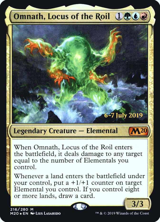 Omnath, Locus of the Roil  [Core Set 2020 Prerelease Promos] | Gate City Games LLC