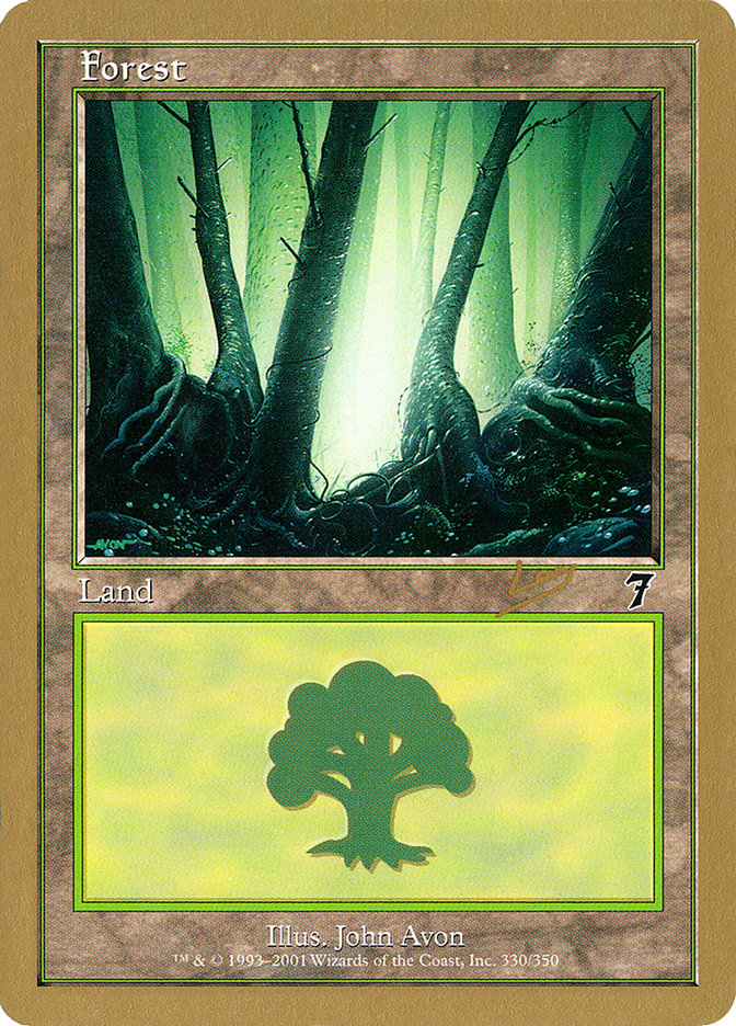 Forest (rl330) (Raphael Levy) [World Championship Decks 2002] | Gate City Games LLC
