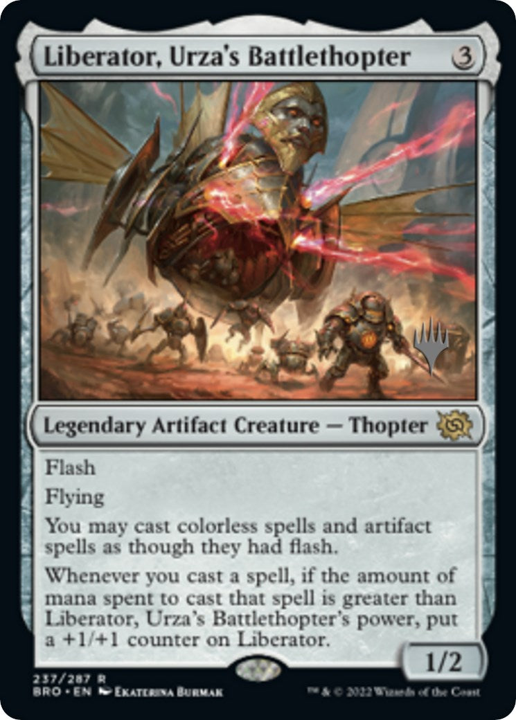 Liberator, Urza's Battlethopter (Promo Pack) [The Brothers' War Promos] | Gate City Games LLC