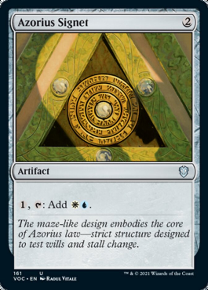 Azorius Signet [Innistrad: Crimson Vow Commander] | Gate City Games LLC