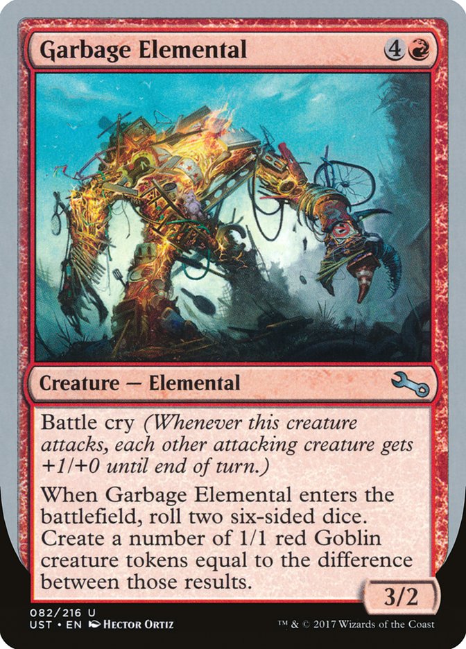 Garbage Elemental (3/2 Creature) [Unstable] | Gate City Games LLC