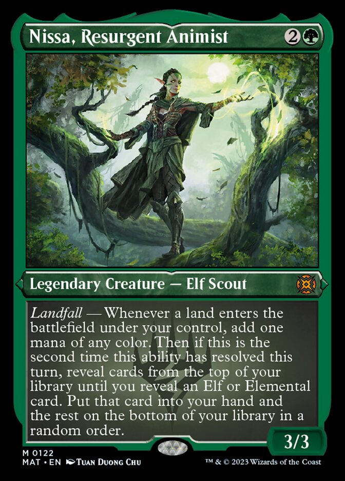 Nissa, Resurgent Animist (Foil Etched) [March of the Machine: The Aftermath] | Gate City Games LLC