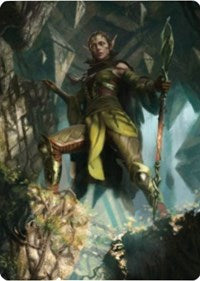 Nissa of Shadowed Boughs 1 Art Card [Zendikar Rising Art Series] | Gate City Games LLC