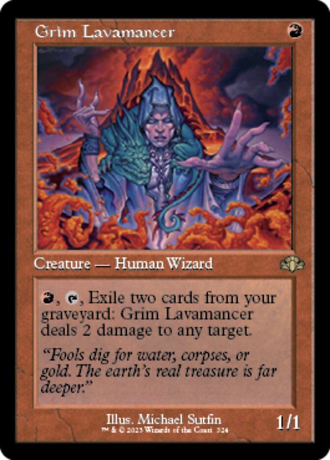 Grim Lavamancer (Retro) [Dominaria Remastered] | Gate City Games LLC