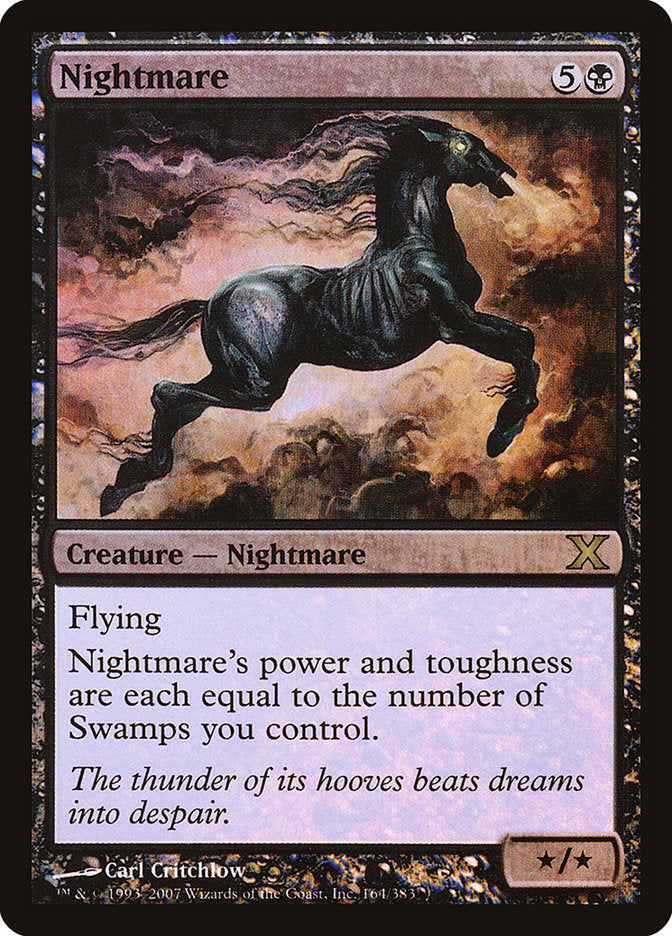 Nightmare (Premium Foil) [Tenth Edition] | Gate City Games LLC