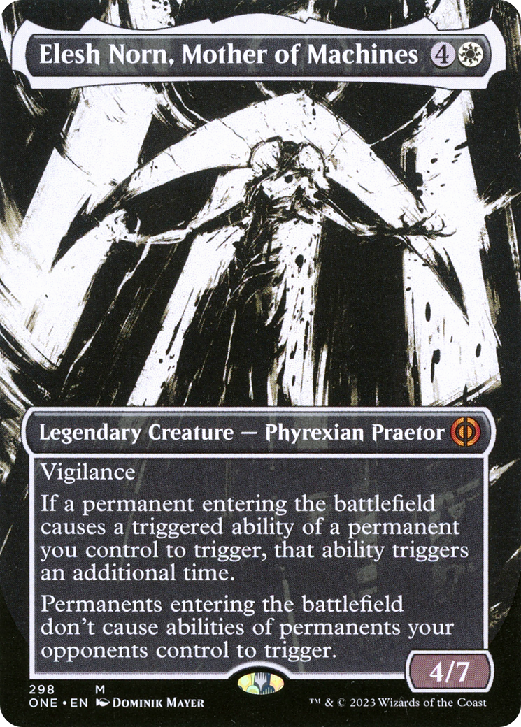 Elesh Norn, Mother of Machines (Borderless Ichor) [Phyrexia: All Will Be One] | Gate City Games LLC