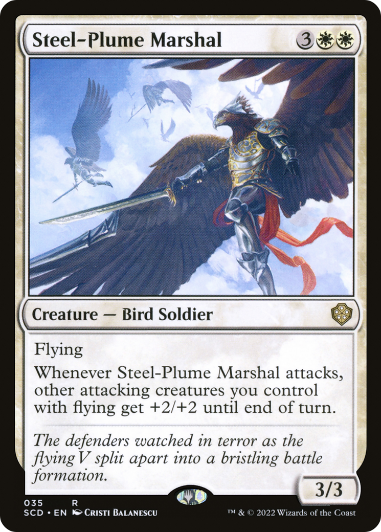 Steel-Plume Marshal [Starter Commander Decks] | Gate City Games LLC