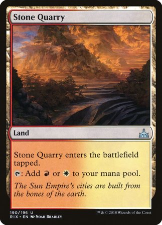 Stone Quarry [Rivals of Ixalan] | Gate City Games LLC