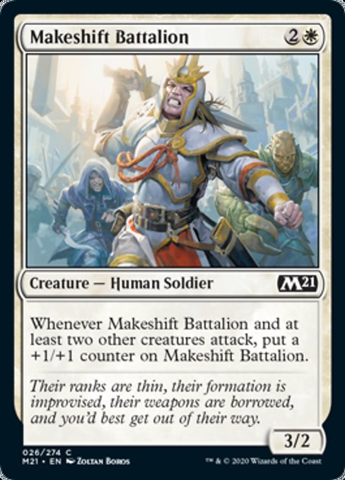 Makeshift Battalion [Core Set 2021] | Gate City Games LLC