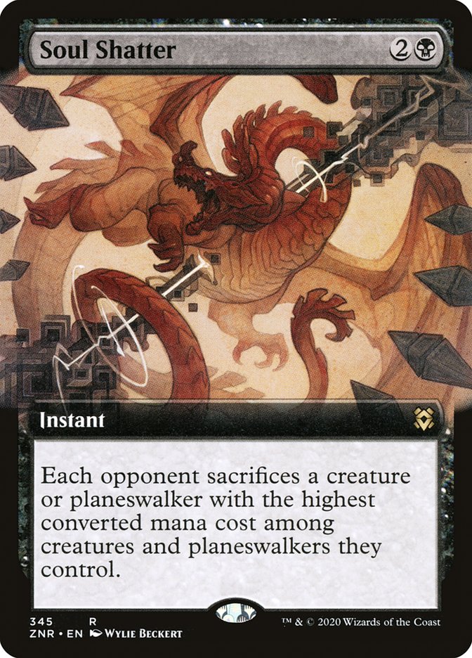 Soul Shatter (Extended Art) [Zendikar Rising] | Gate City Games LLC