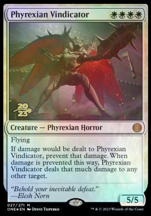 Phyrexian Vindicator [Phyrexia: All Will Be One Prerelease Promos] | Gate City Games LLC