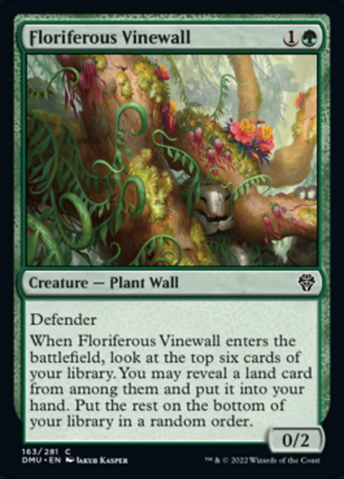 Floriferous Vinewall [Dominaria United] | Gate City Games LLC