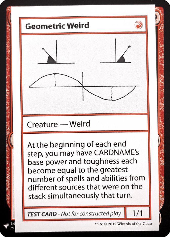 Geometric Weird [Mystery Booster Playtest Cards] | Gate City Games LLC