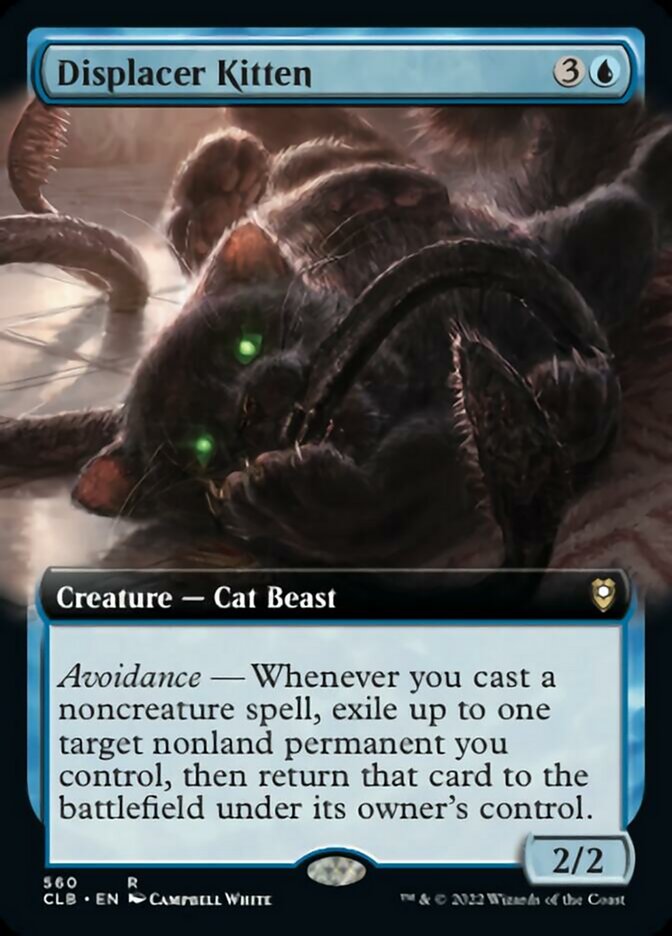 Displacer Kitten (Extended Art) [Commander Legends: Battle for Baldur's Gate] | Gate City Games LLC