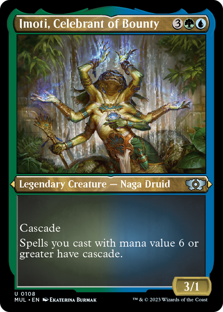 Imoti, Celebrant of Bounty (Foil Etched) [Multiverse Legends] | Gate City Games LLC